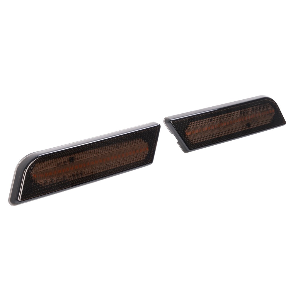 2PCS Front LED Amber Side Marker Lights For Ford Transit Connect 2010-2013 Smoke