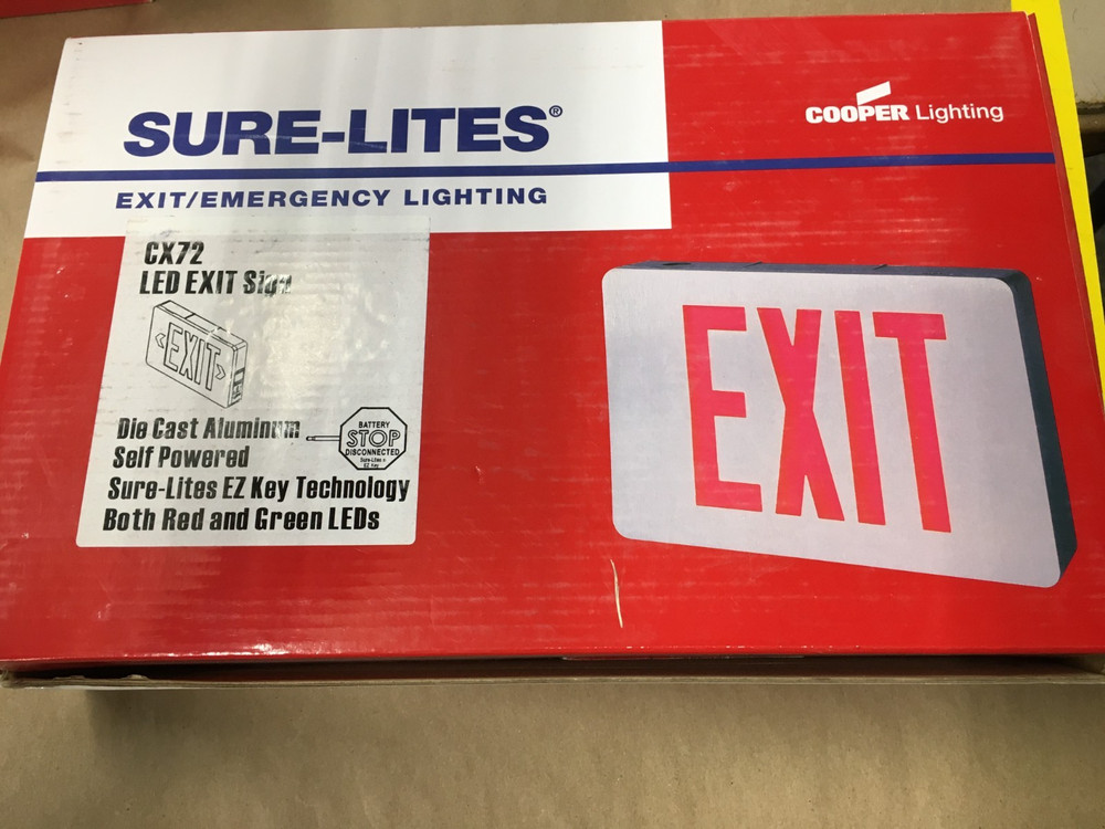 SURE-LITES CX72  Cooper Lighting Cast Aluminum Led Exit Sign