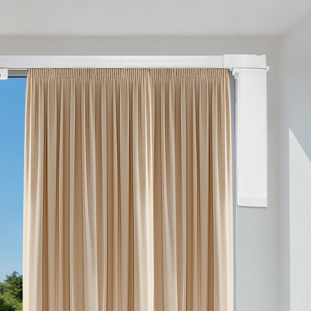 13ft Remote Control Automatic Open/Close Electric Drapery Curtain Track Rod Rail