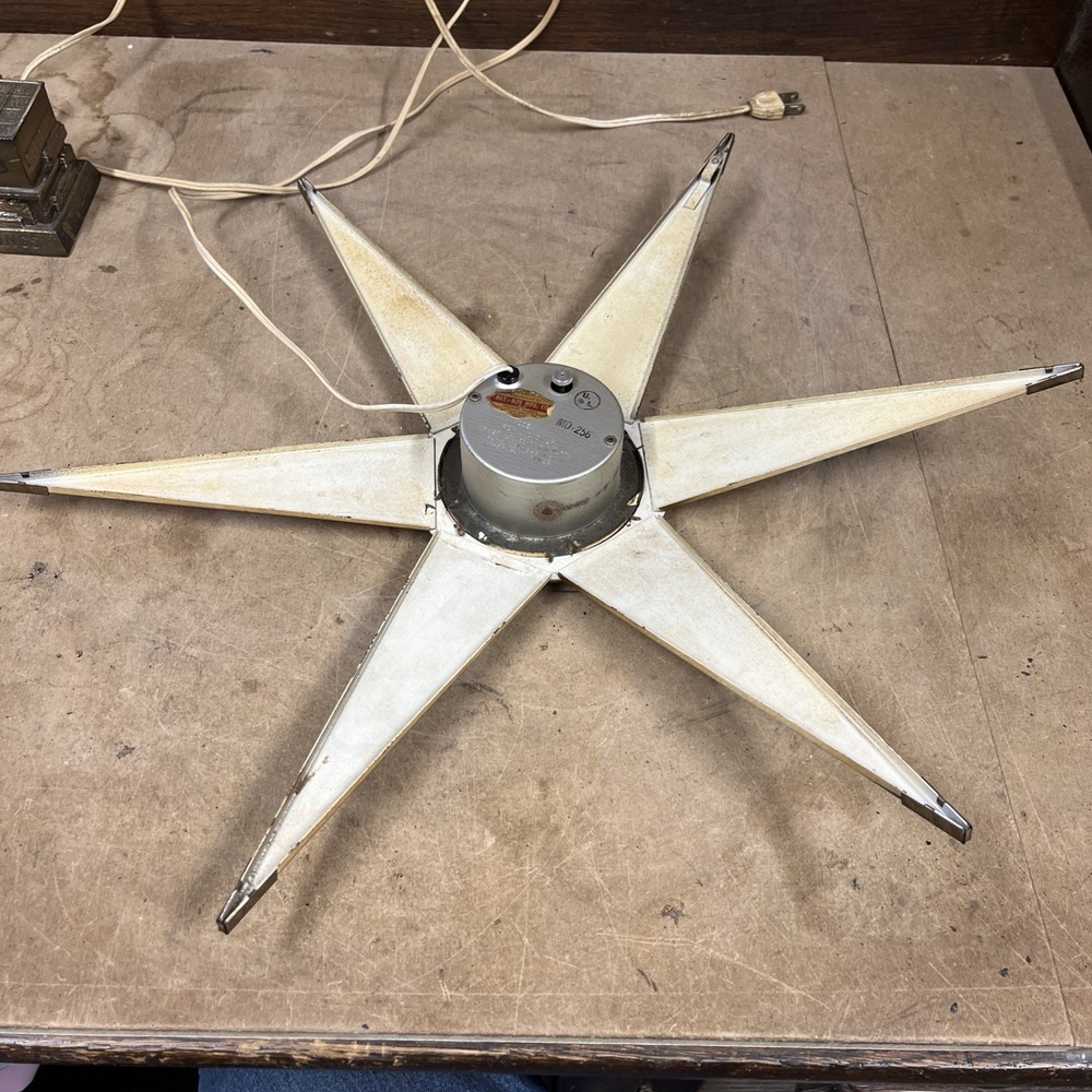 Vintage MCM Bilt-Rite Starburst Wall Clock - Working