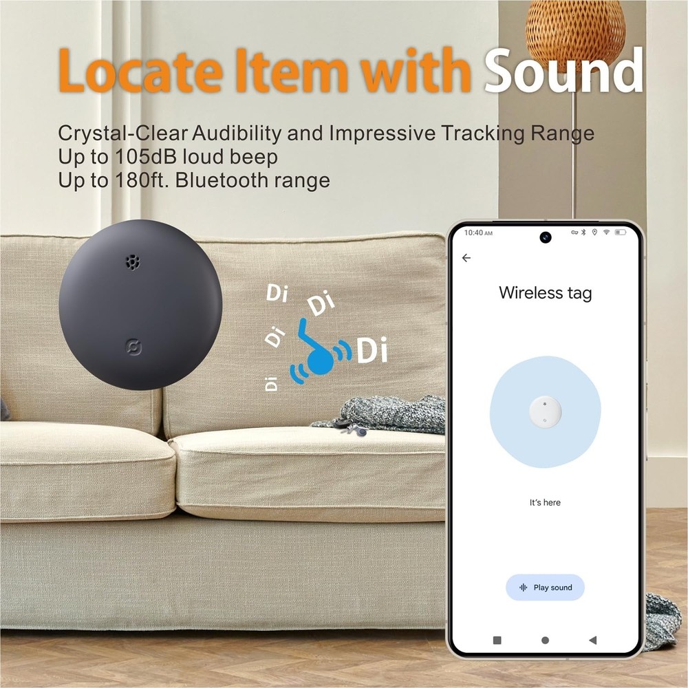 2026 Upgraded Android Air Tracker 4 Pack, Bluetooth Tracker for Android Phone...