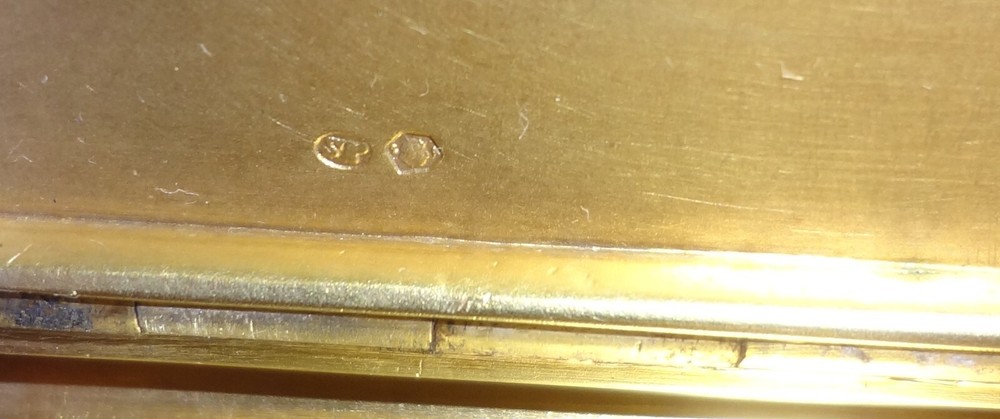 c.1900 Vienna Austria 900 Silver Engine Turned Pattern Cigarette Case