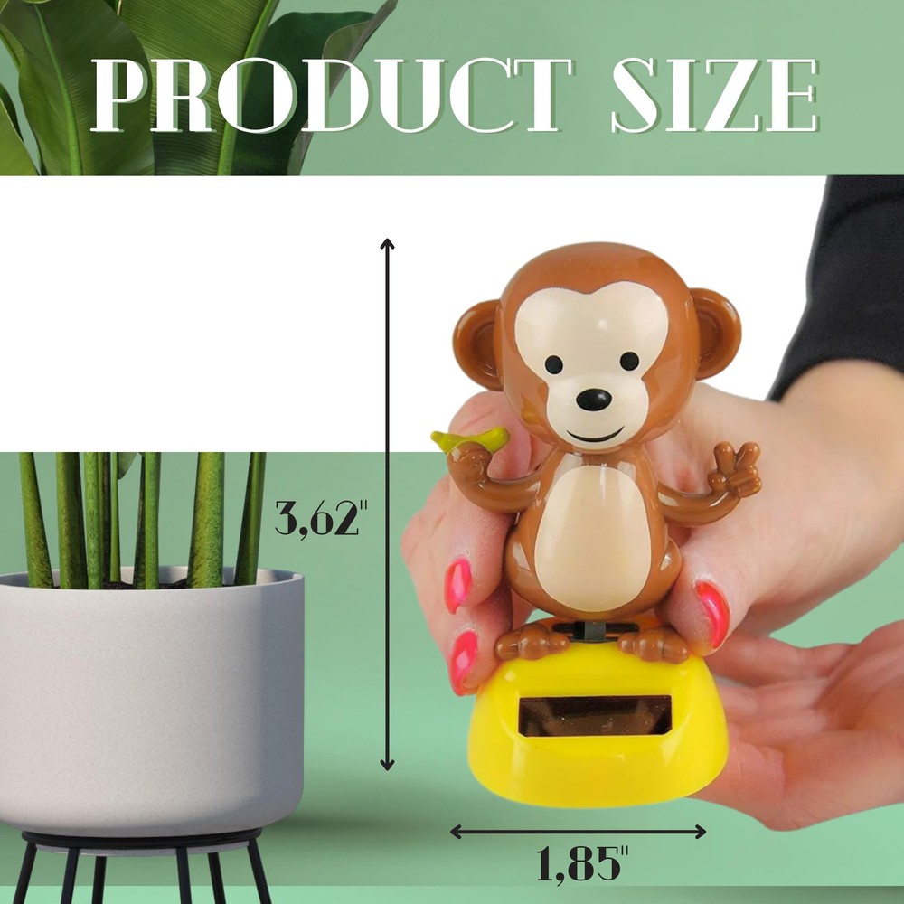 Killer's Instinct Outdoors Solar Powered Dance Monkey Figures – Monkey, Brown