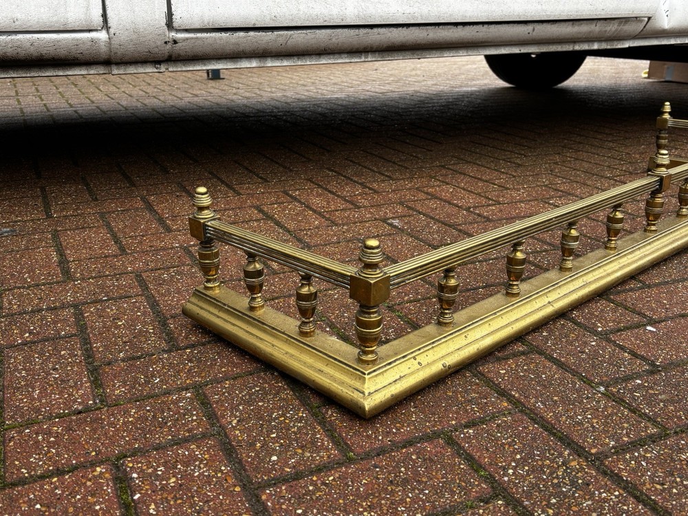 Victorian Brass Fireplace Fender