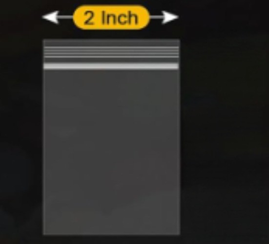 1 Pack Small Plastic Bag, used