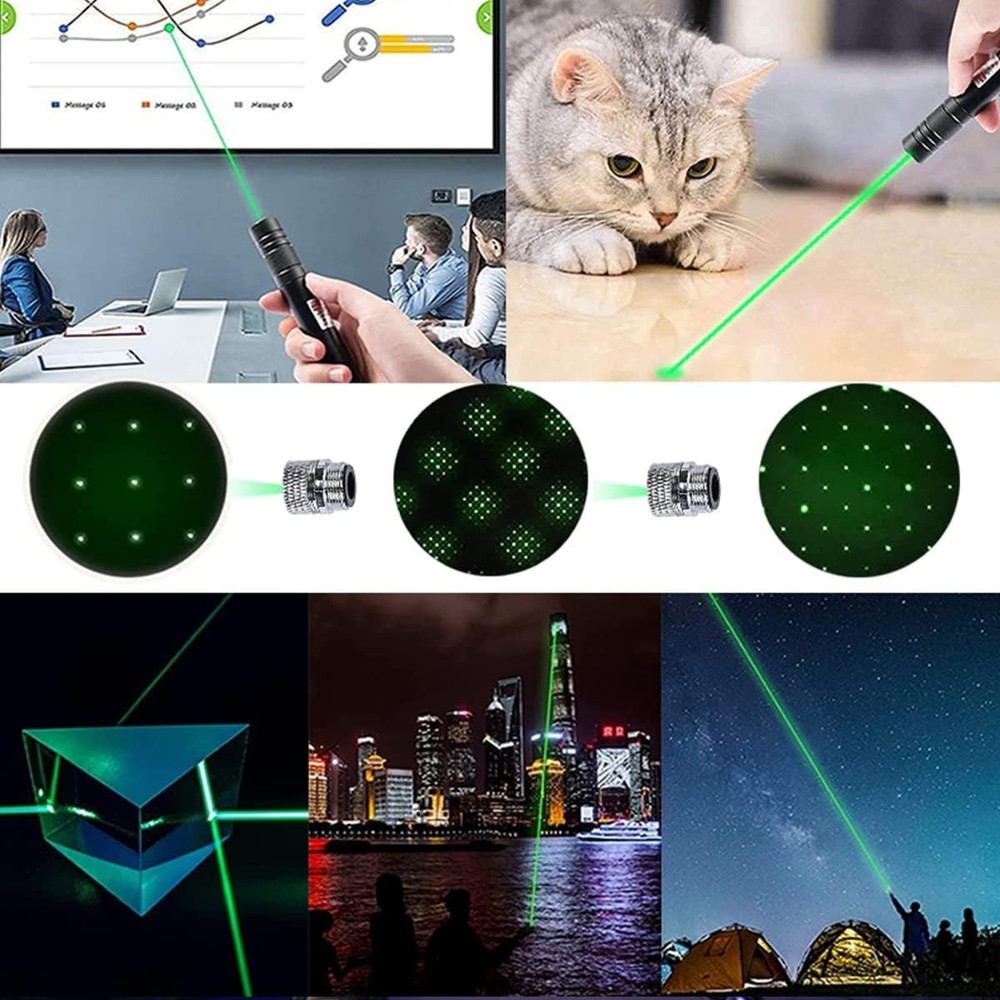 Long-Range Green Laser Pointer – Safe & Lightweight for Camping & Presentations