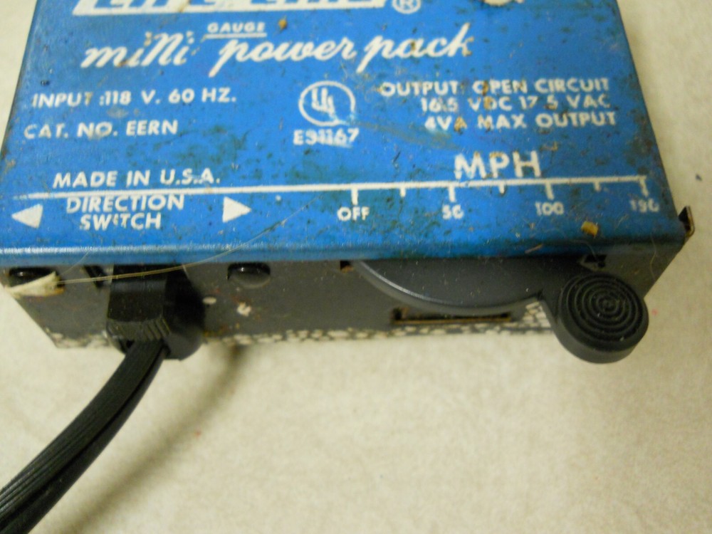 Life-Like Mini Power Pack Hobby Transformer No. EERN HO & N Scale