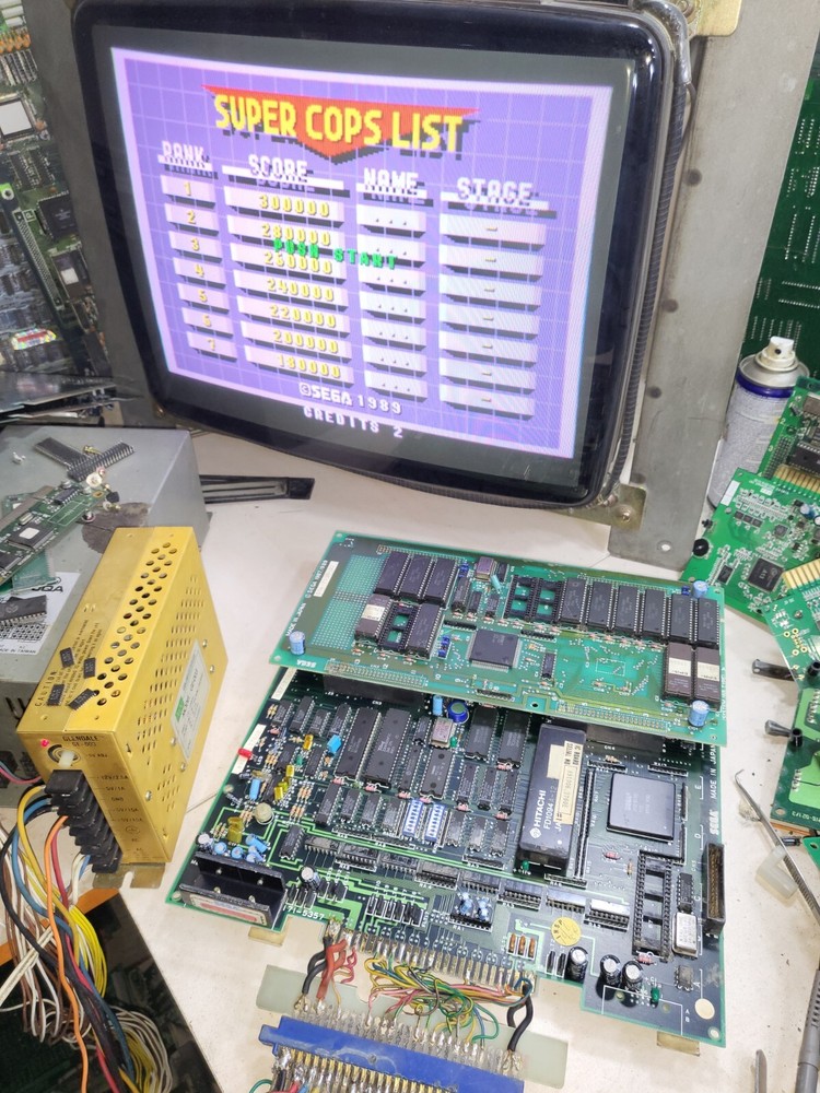 Original Sega E-Swat Arcade PCB Board Tested Working 100%