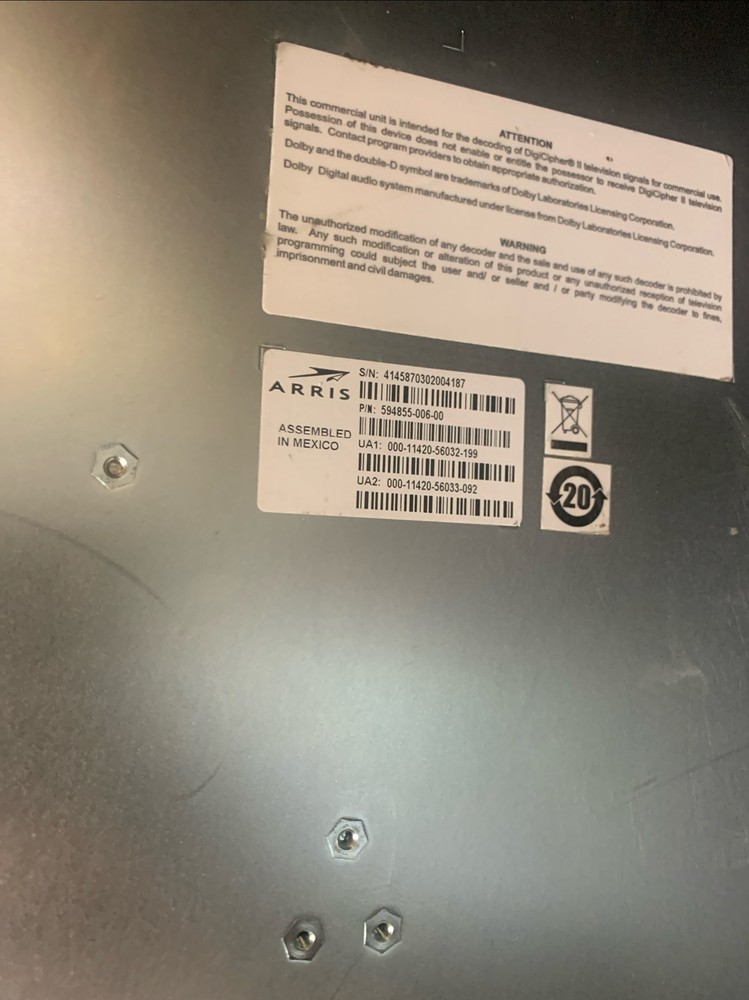 ARRIS DSR-7403 COMMERCIAL INTEGRATED SATELLITE RECEIVER/TRANSCODER. DSR7403