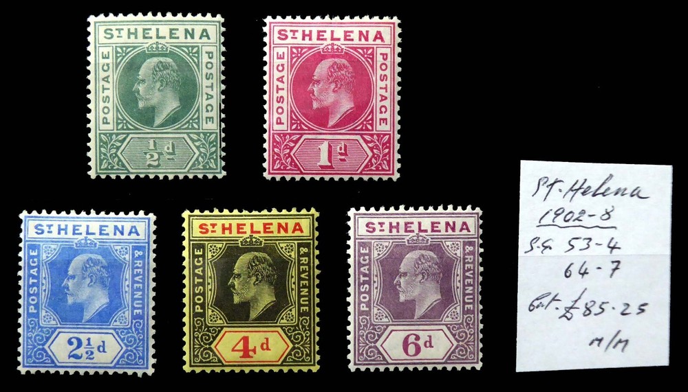St HELENA 1902 Ed.VII - 5 Values Mounted Mint As Described GD723