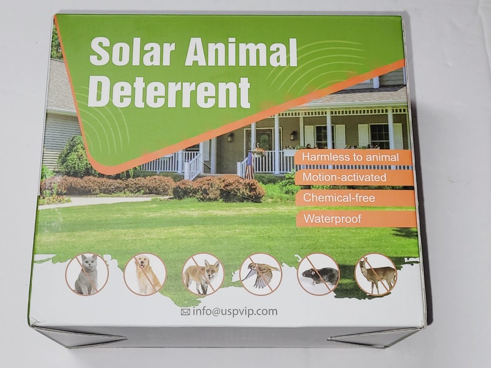 Ultrasonic Cat Deterrent,Solar Powered Deterrent with Motion Sensor