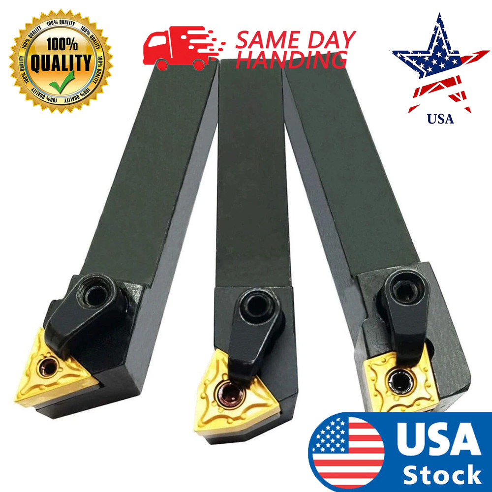 5/8" Cutting CNC Lathe Excircle Indexable Turning Tool Holder+ Carbide Inserts