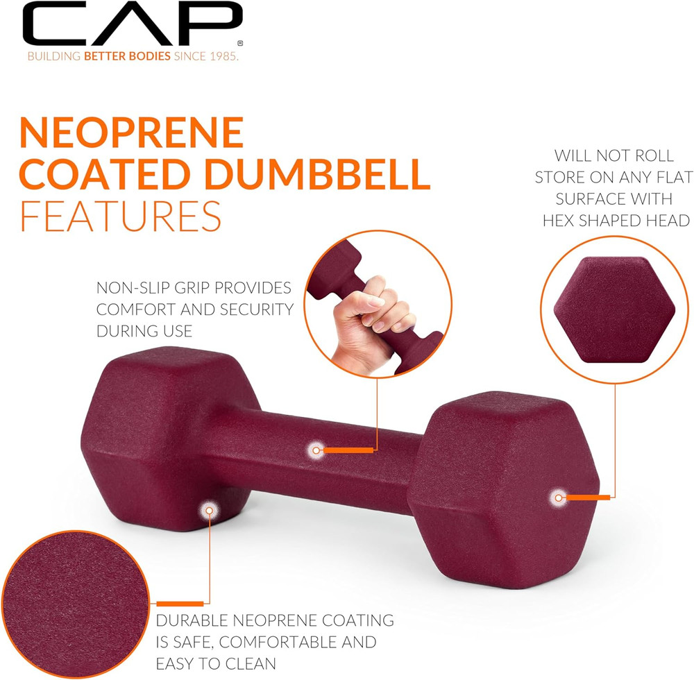 Neoprene Dumbbell Weights Pairs & Sets | Multiple Colors