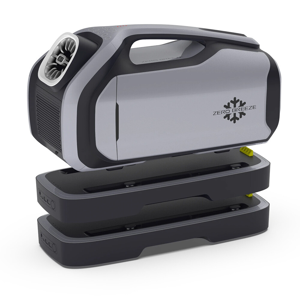 ZEROBREEZE Outdoor Tent Air Conditioner With Dual Batteries For Longer Duration