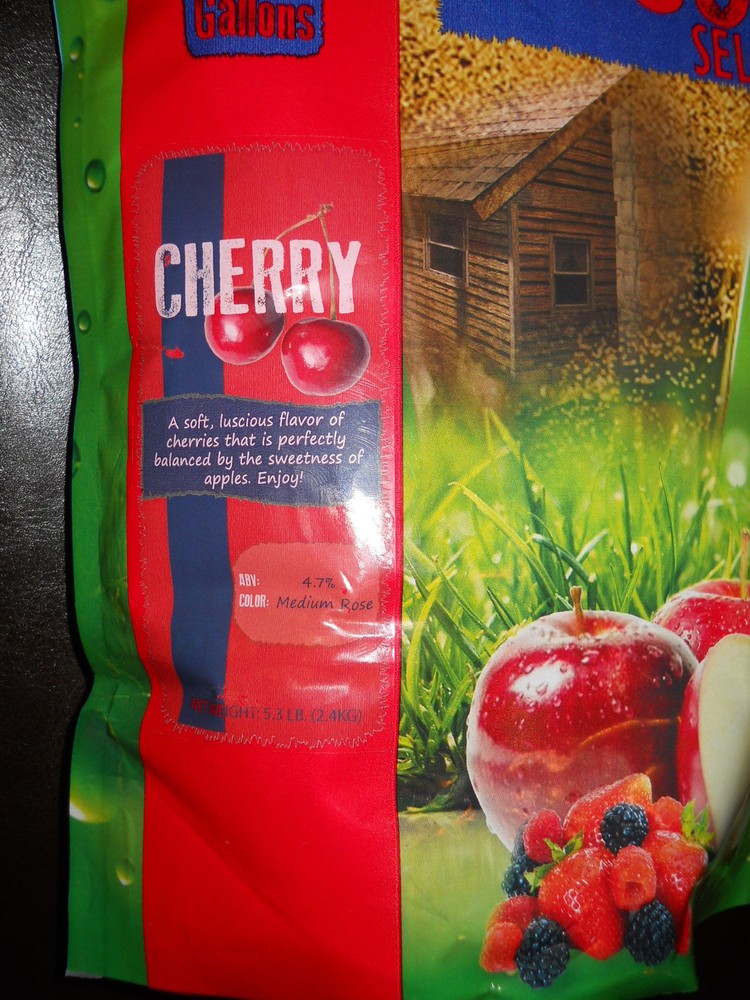 HARD CIDER KIT EXCELLENT CHERRY APPLE CIDER HOUSE SELECT BREWERS BEST MAKES 6GAL