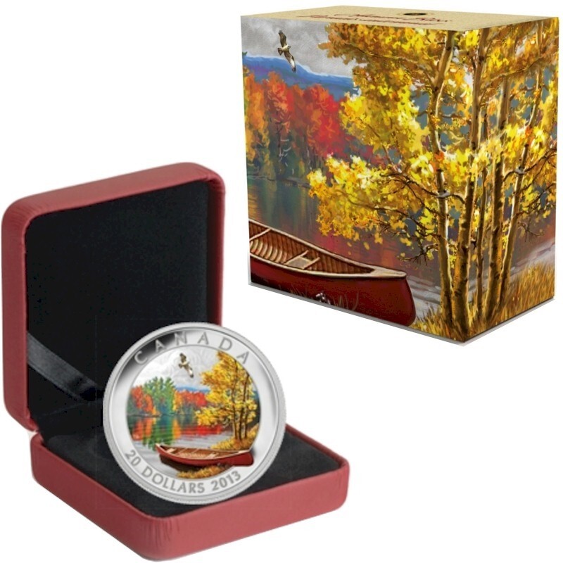 2013 CANADA $20 AUTUMN BLISS FINE SILVER COIN