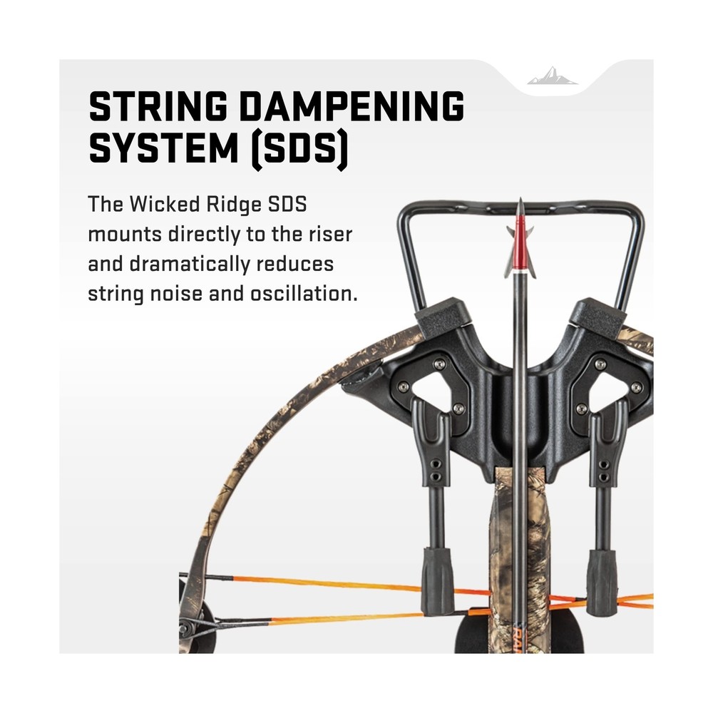 Wicked Ridge String Dampening System - Reduces String Noise & Oscillation - C...