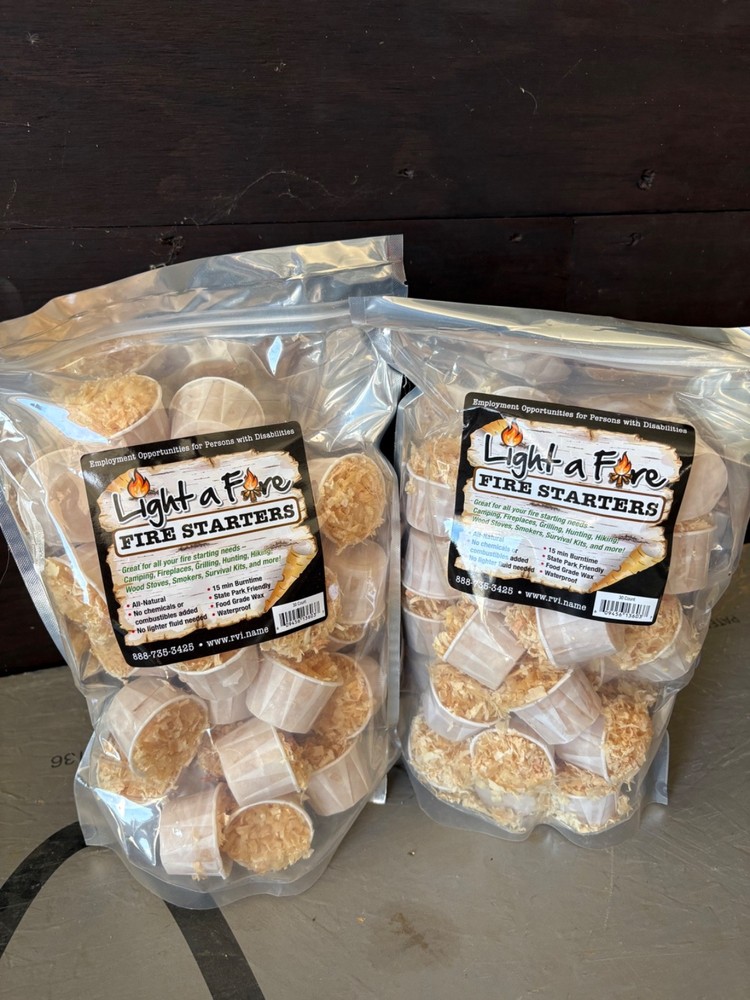 Natural, No Chemical, Fire Starters “ Light A Fire”