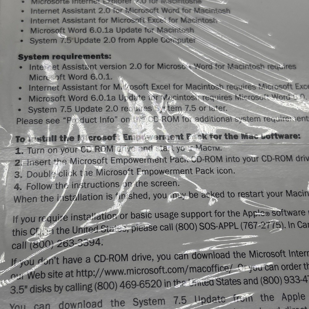 The Microsoft Empowerment Pack For The MAC CDROM