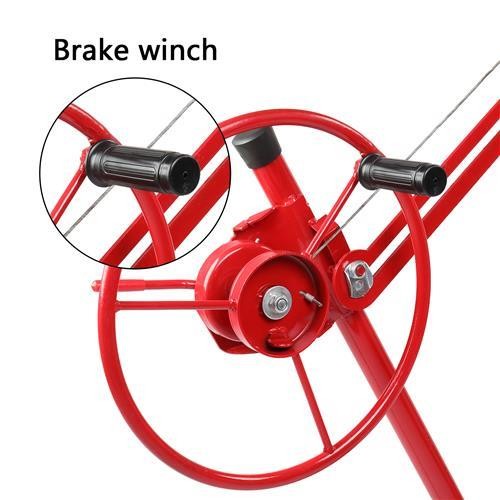 16' Drywall Panel Lifter Hoist Jack Rolling Caster Lockable DIY Tool with Wheels