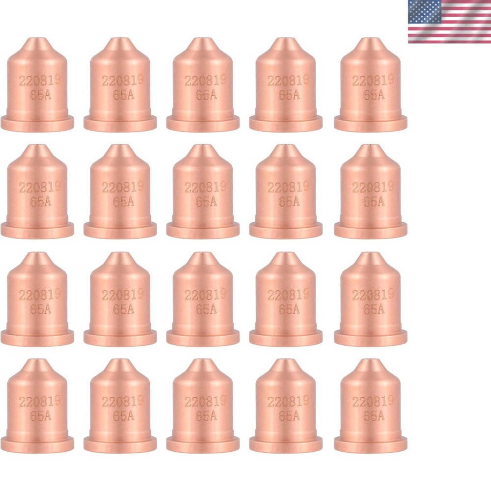 20-Pack 65A Nozzle Tips for PMX 65/85/105 Plasma Cutting Performance