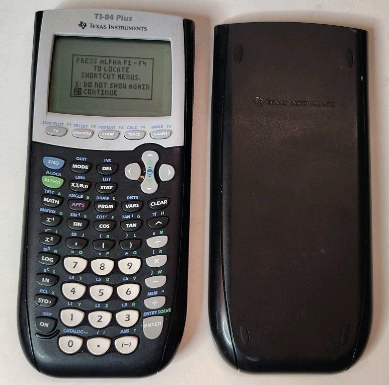 Texas Instruments TI-84 Plus Calculator W/ Cover Tested