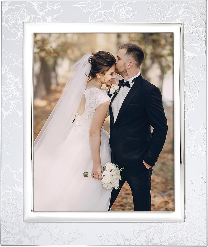 886925 Silver Peony 8" X 10" Frame
