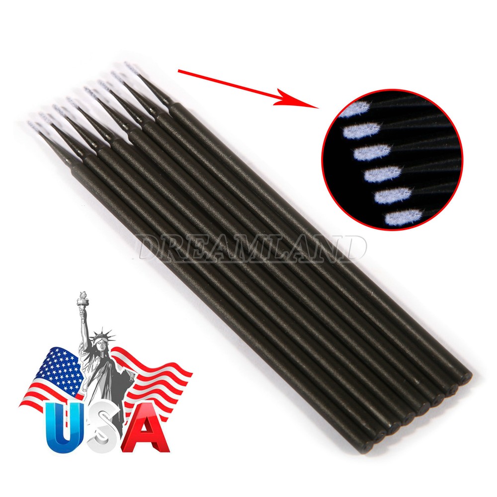100pcs Microbrush Micro Brush Applicator Tips (Regular, Fine, Super Fine) Dental