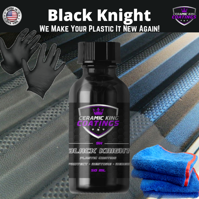 Black Knight Permanent Plastic Ceramic Coating - Renew Restore Protect See Video