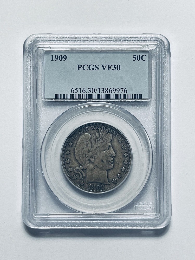 1909 Barber Half Dollar PCGS VF30