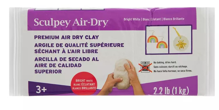 White Sculpey Air-Dry Clay