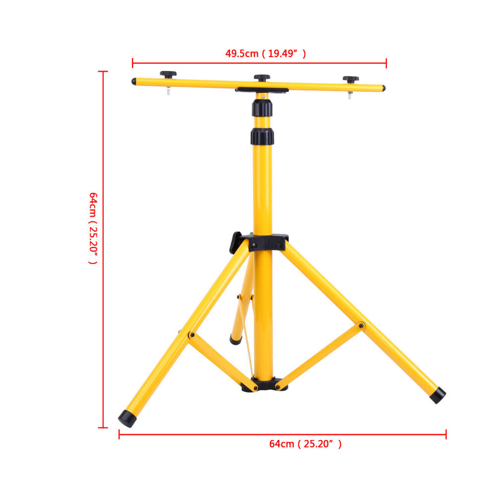 Adjustable LED Work Light Tripod Stand 24in-62.2in Flood PAR Light Telescoping