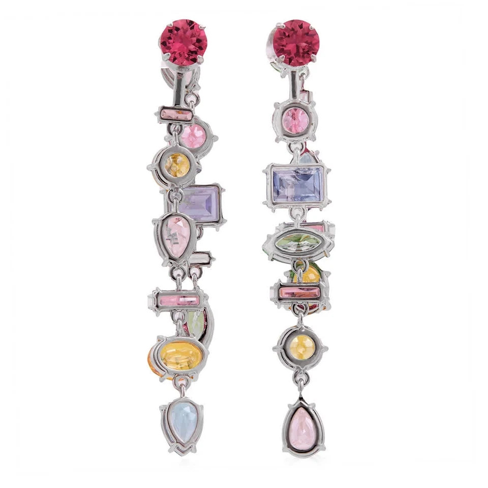 Swarovski Gema Asymmetrical Drop Earrings