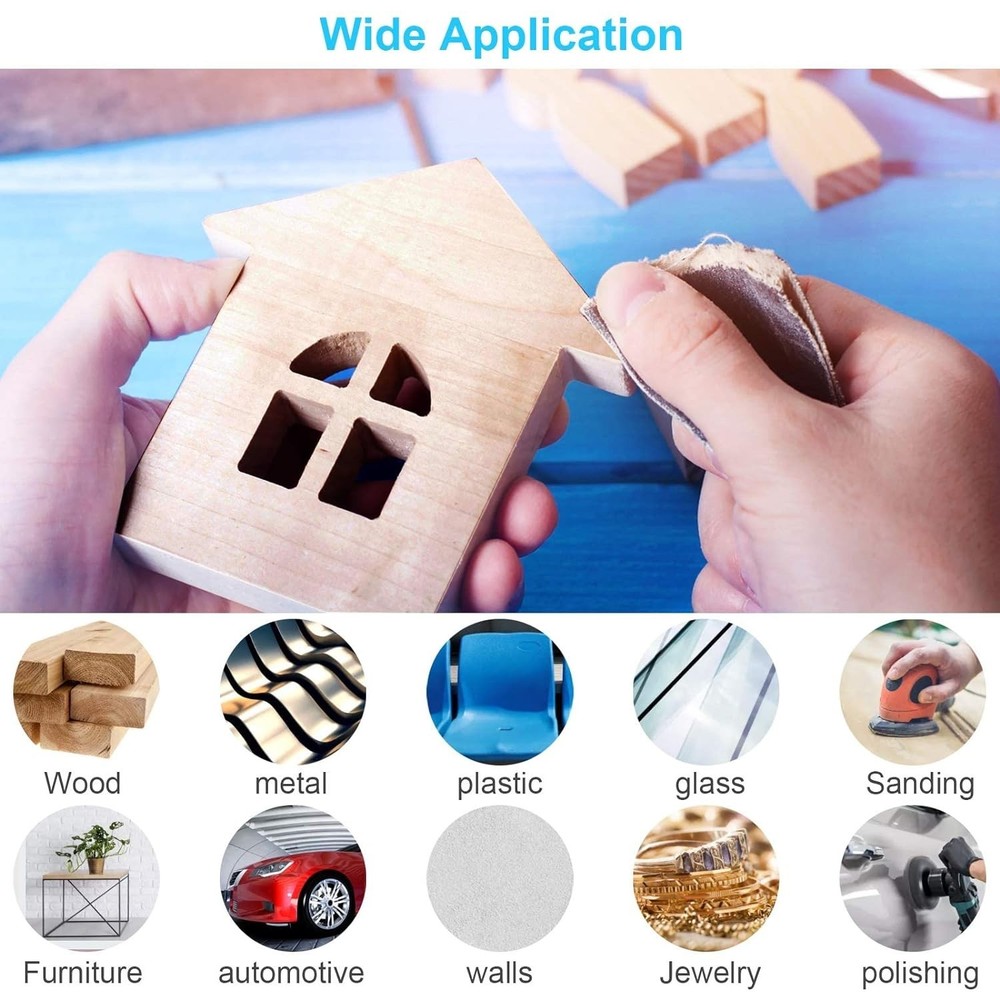 Complete Sanding Solution: 48 PCS Sandpaper Sheets, 120-5000 Grit for Every Need