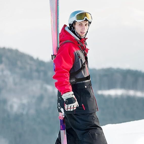 Ski Carrier Strap Harness with Pole & Boot Carry Ski Backpack Sling