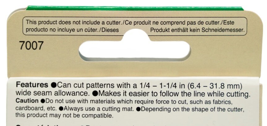 Pattern Cutting Guide #7007 by CLOVER