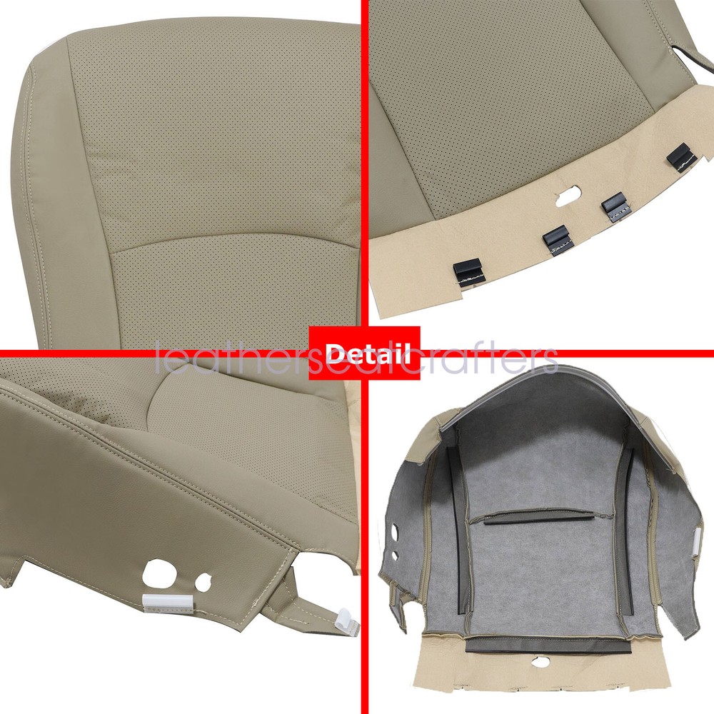 Replacement Passenger Bottom Leather Cover Tan For 2004 - 2013 Toyota Highlander