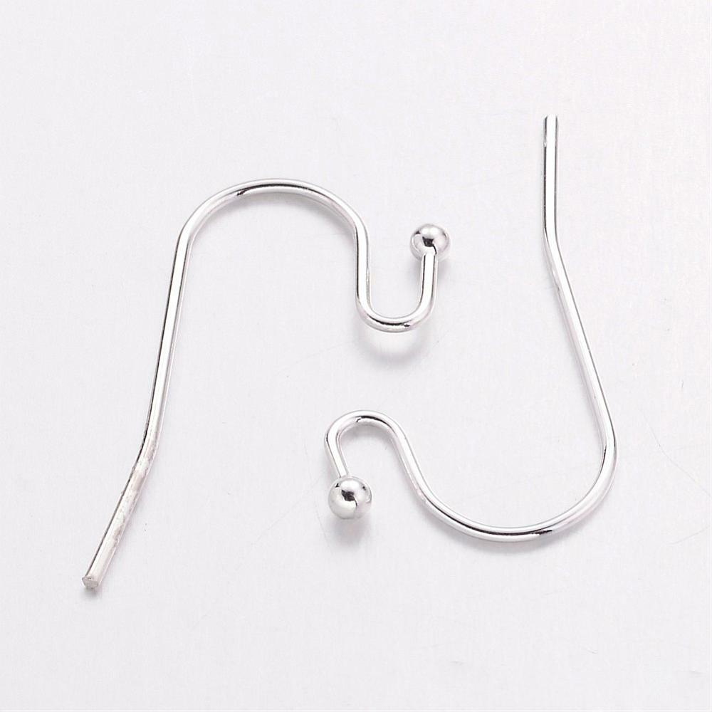 Silver Color Brass Hook Earwire. 10pieces(5sets)