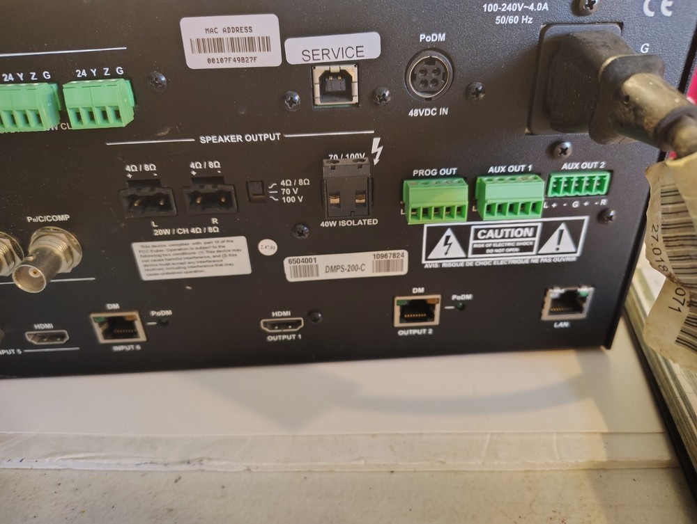 CRESTRON DMPS-200-C Professional Digital Media System With Rack Ears, Tested