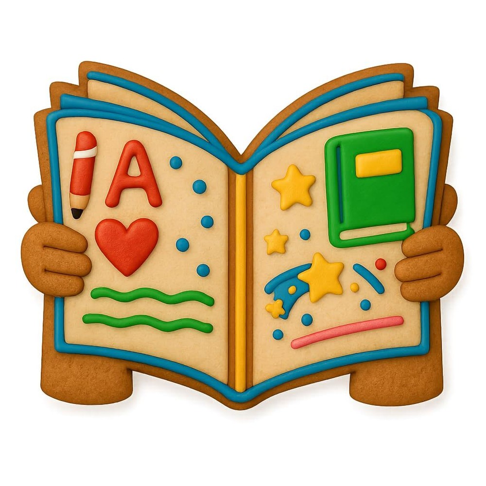 Reading Book Cookie Cutter (4.25x2.9")