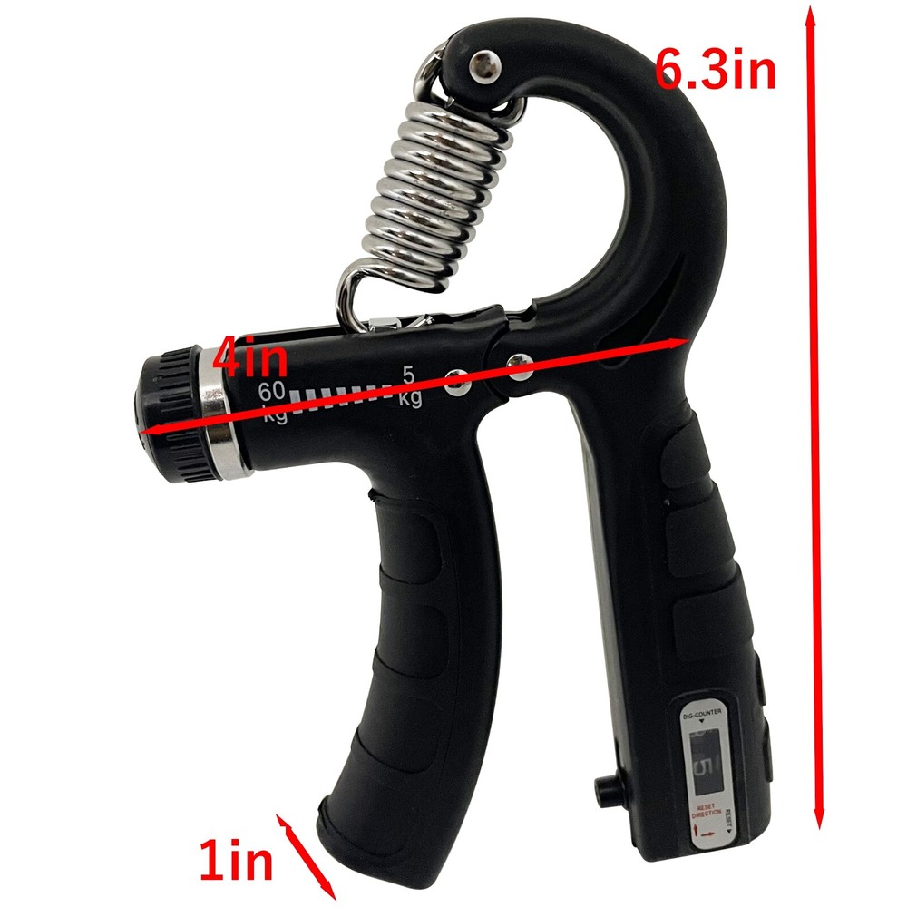Hand Training Spring Grip Strength Trainer R-type Adjustable Mechanical Counting