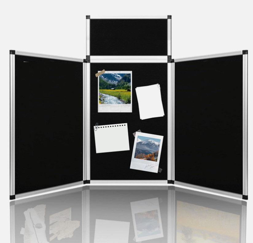 3+1Panel Header TradeShow Display Presentation TabletopDesktop Large Metal Frame