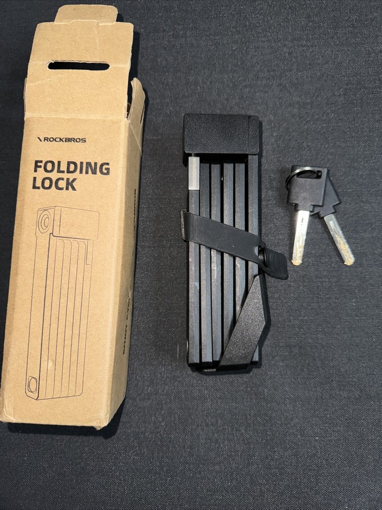 Rockbros Folding Bike Lock With Key Open Box