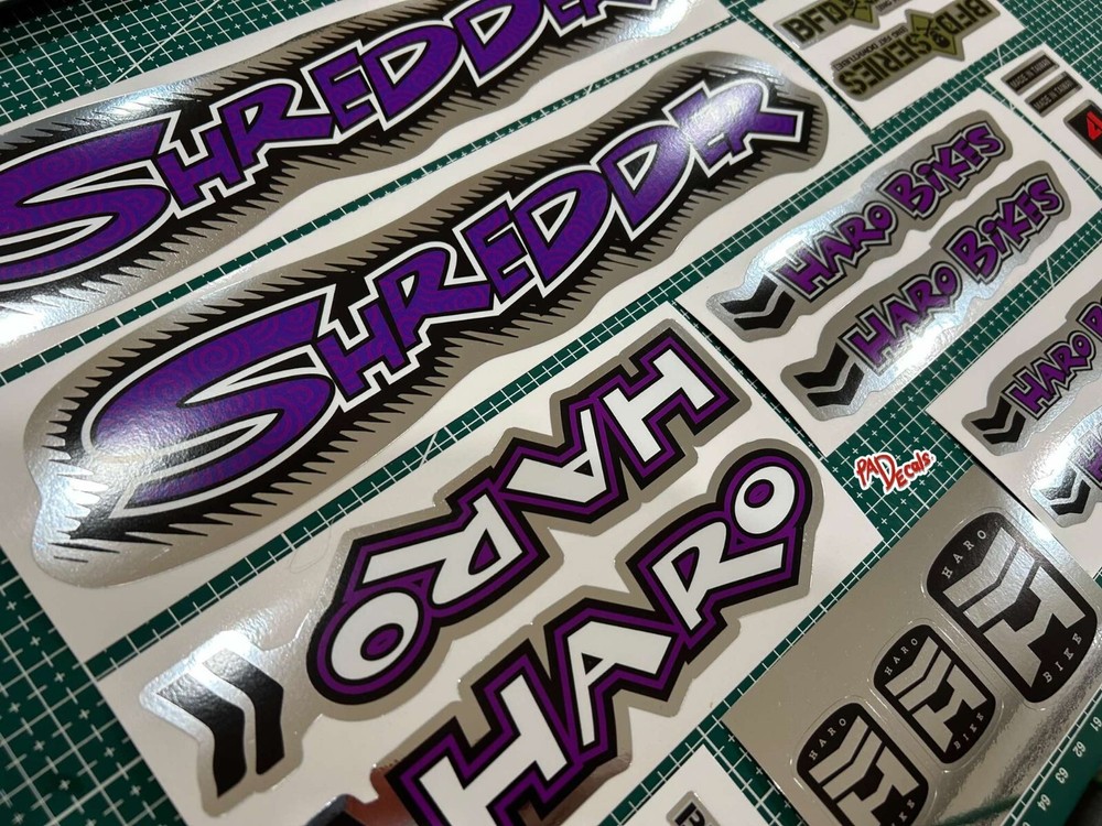 1996 Haro Shredder bmx sticker decals