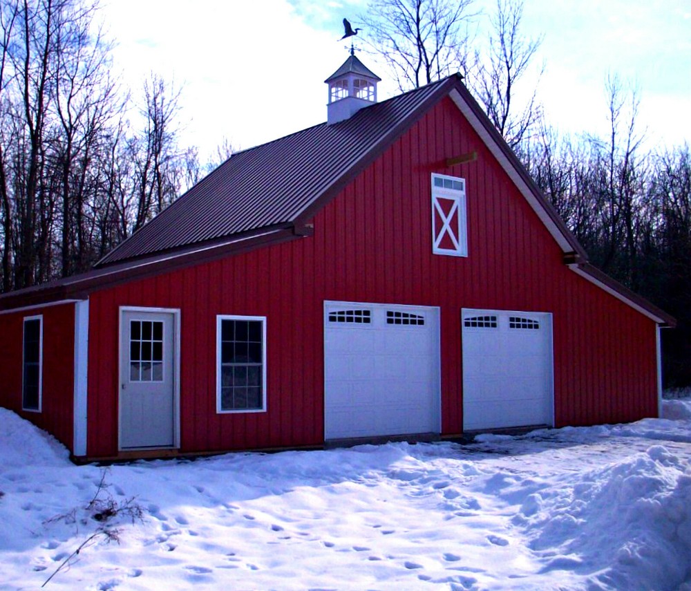 12 Pole-Barn Layouts with Lofts - Complete Construction Plans (B6)