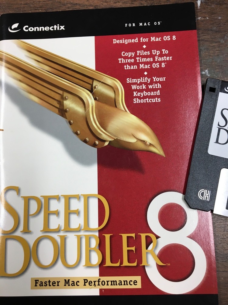 Vintage Macintosh software : SPEED DOUBLER 8 - Manual and Software