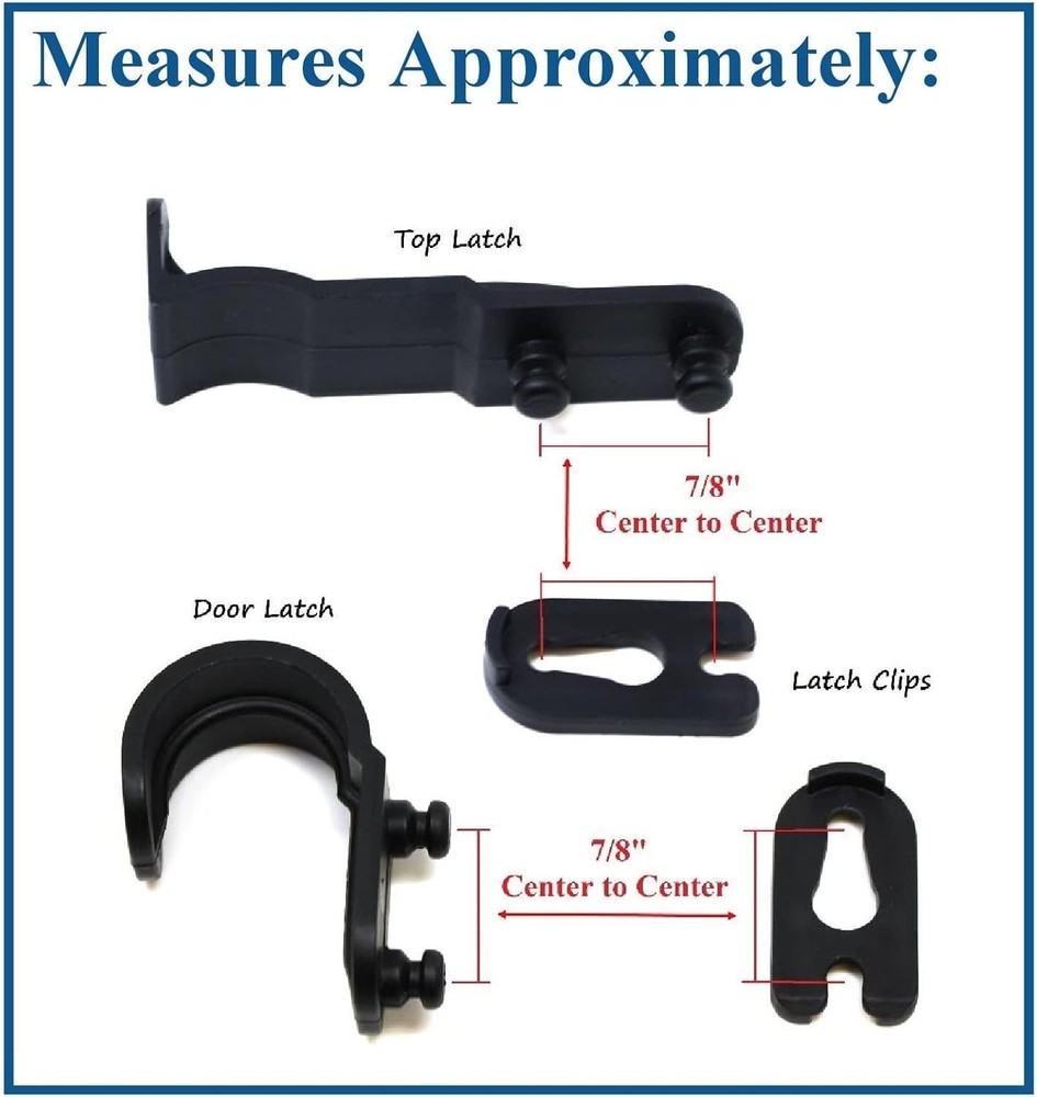 Durable Mailbox Plastic Latch Replacement Kit - Easy No-Tool Installation