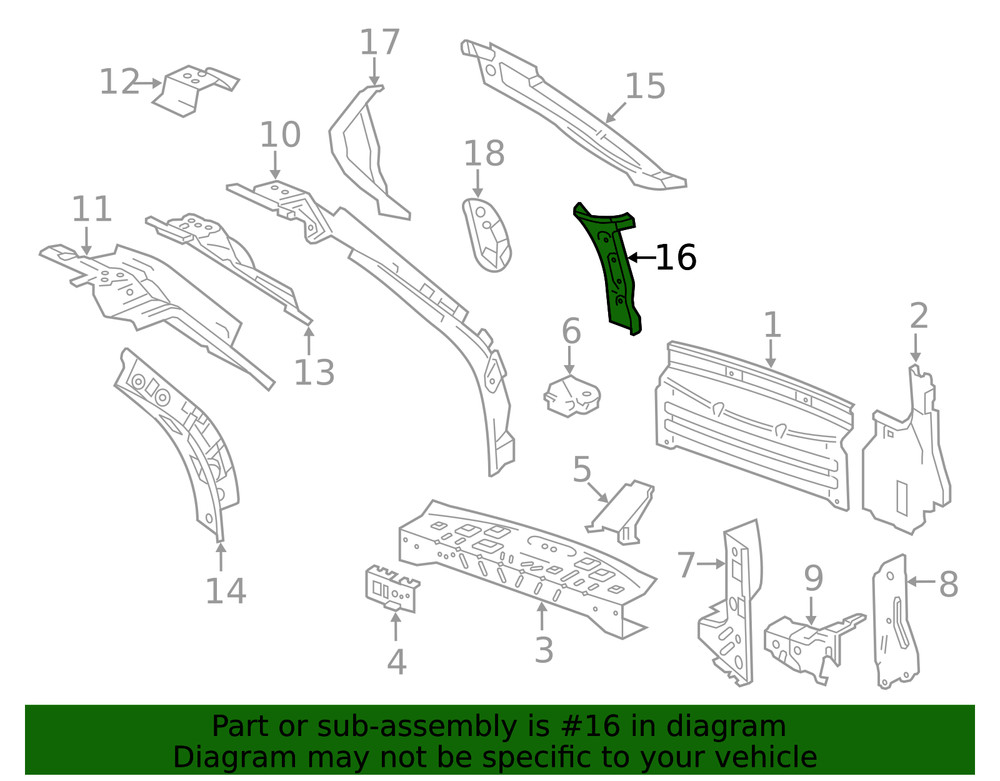Genuine GM Tail Lamp Pocket 20938276