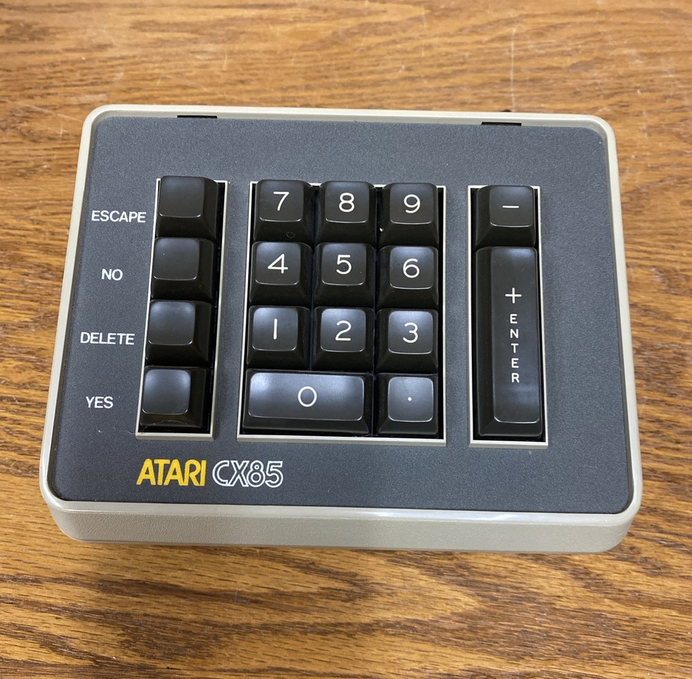 Atari CX85 Numeric Keypad - Atari 400/800 Untested w/ Handler Disk