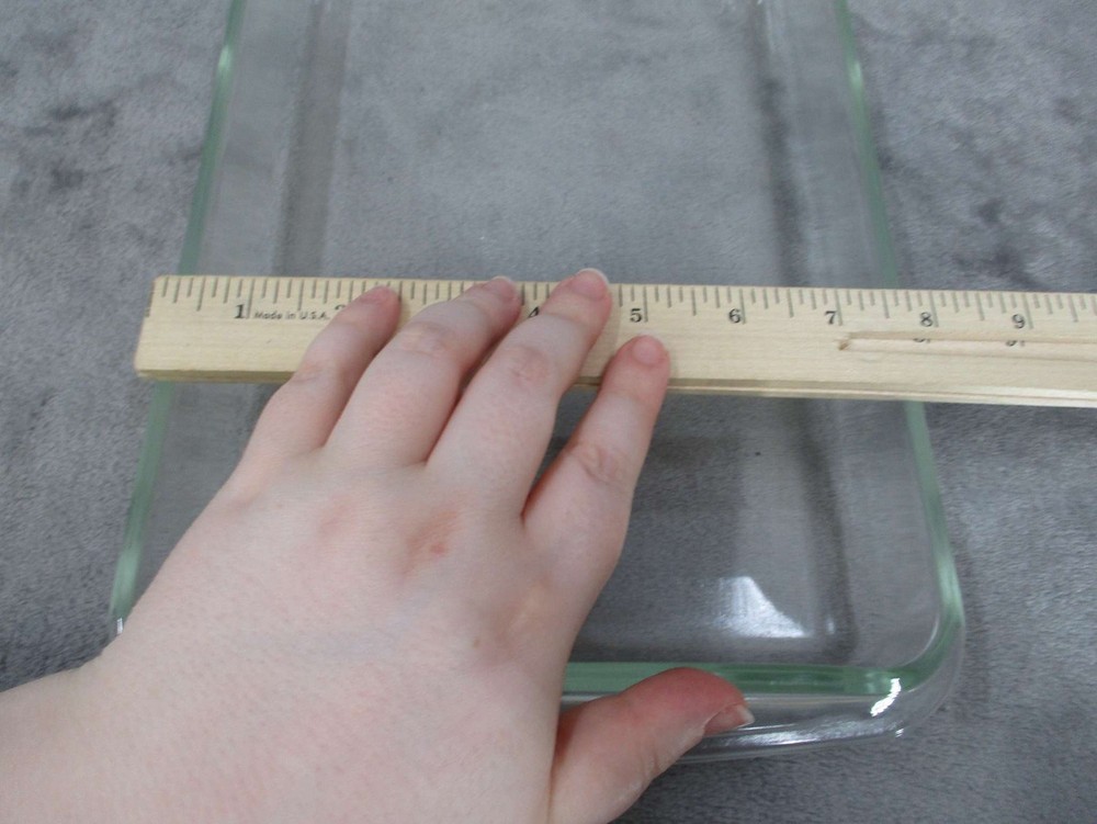 Anchor Hocking Glass Baking Dish Rectangular Square Set 2 pcs Clear Used